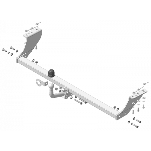Фаркоп ZincaR на Toyota Esquire 2014-2021 Арт. ZT107A (полностью оцинкованный)