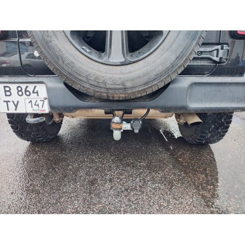 Фаркоп Motodor на JEEP Wrangler 2007–  Арт. 95201 (JK) (и с 2018-) (только для американской версии с номером слева)