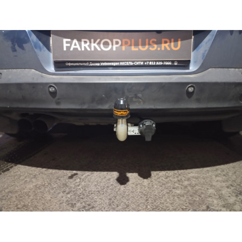 Фаркоп Motodor на Volkswagen Tiguan 2007-2016  Арт. V101A (оцинкованный шар)