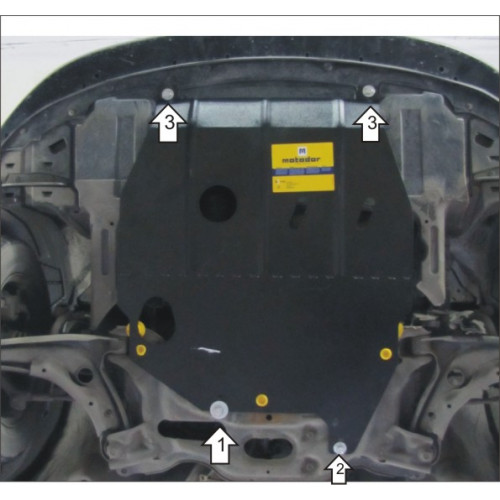 Защита Картера двигателя, КПП MOTODOR для Honda Airwave 2004-2008, Сталь 2 мм - Арт. 829