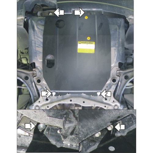 Защита Картера двигателя, КПП MOTODOR для Jeep Liberty 2007-2013, Сталь 2 мм - Арт. 5201