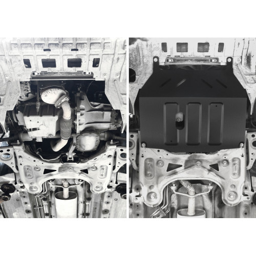 Защита Картера двигателя, КПП АвтоБроня для Opel Mokka 2012-2016 I, Сталь 45778 мм - Арт. 111.01025.1