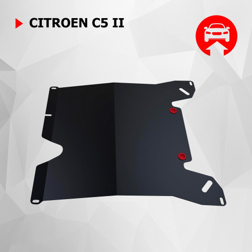 Защита Картера двигателя, КПП АвтоБроня для Citroen C5 2007-2017 (II), Сталь 45778 мм - Арт. 111.01204.1