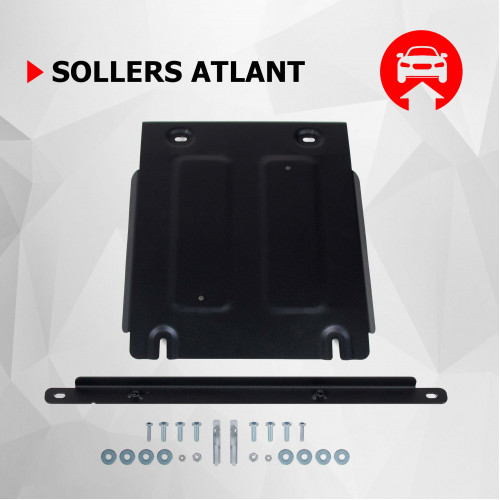 Защита КПП АвтоБроня для Sollers Atlant 2022- I, Сталь 45778 мм - Арт. 111.01602.1