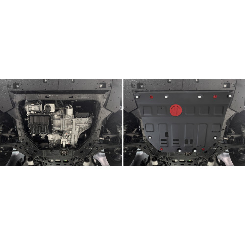 Защита Картера двигателя, КПП АвтоБроня для GAC GS8 2023-, Сталь 45778 мм - Арт. 111.03403.1