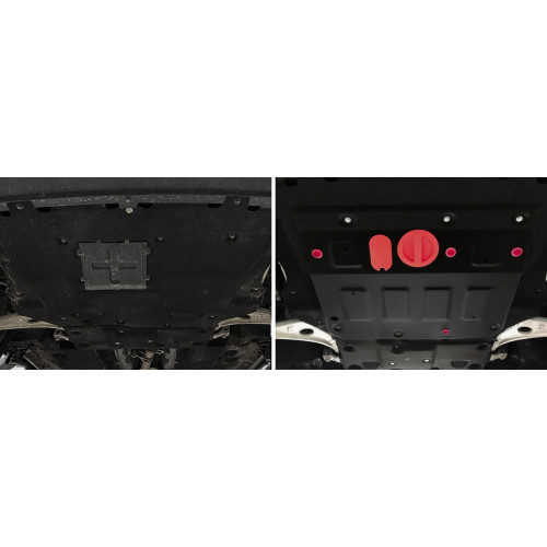 Защита Картера двигателя АвтоБроня для Hongqi Hs5 2018-, Сталь 45778 мм - Арт. 111.08019.1