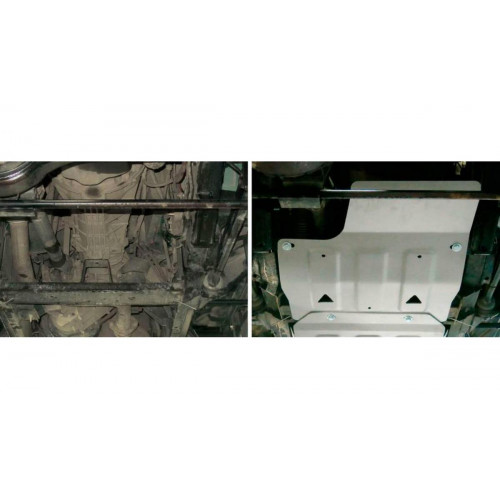Защита КПП Rival для Land Rover Defender 2007-2016 I 90/110 рестайлинг, Алюминий 3 мм - Арт. 333.3111.1