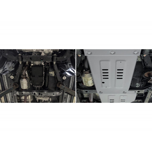 Защита КПП Rival для BAIC BJ40 2023-2025 (II), Алюминий 3 мм - Арт. 333.3504.1