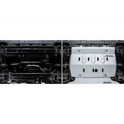 Защита Радиатора Rival для Tank 300 2021-, Алюминий 6 мм - Арт. 333.4801.1.6
