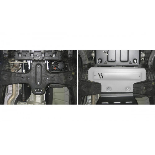Защита КПП Rival для Volkswagen Amarok 2010-, Алюминий 3 мм - Арт. 333.5852.1