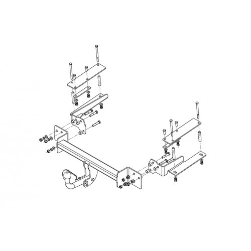 Фаркоп Avtos на SUZUKI SX 4 2006-2013 Арт.SZ 10