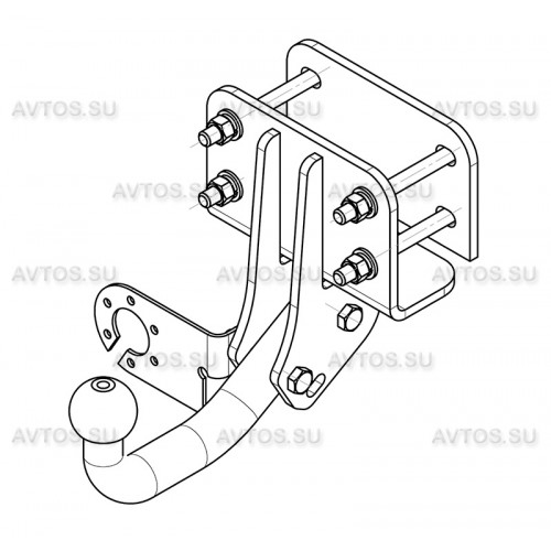 Фаркоп Avtos на TOYOTA Hilux 2005-2015 Арт.TY 27