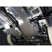 Защита Топливного бака (левой) ТСС для Mitsubishi Outlander 2012-2021, Алюминий 4 мм - Арт. ZKTCC00071